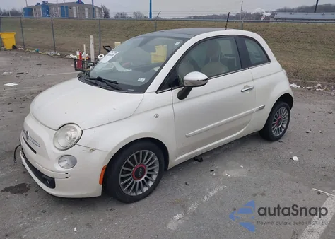 2012 Fiat 500 Lounge from USA, damaged, VIN 3C3CFFCRXCT360915